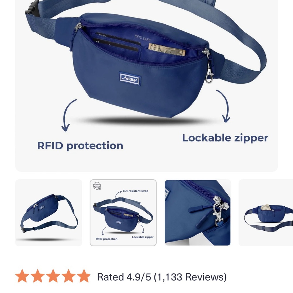 Brand new Foldie belt bag in package never used